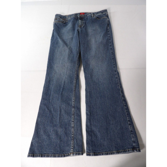 Mossimo Womens Sz 19 Premium Denim Low Rise Boot Cut Blue Jeans - Picture 2 of 14